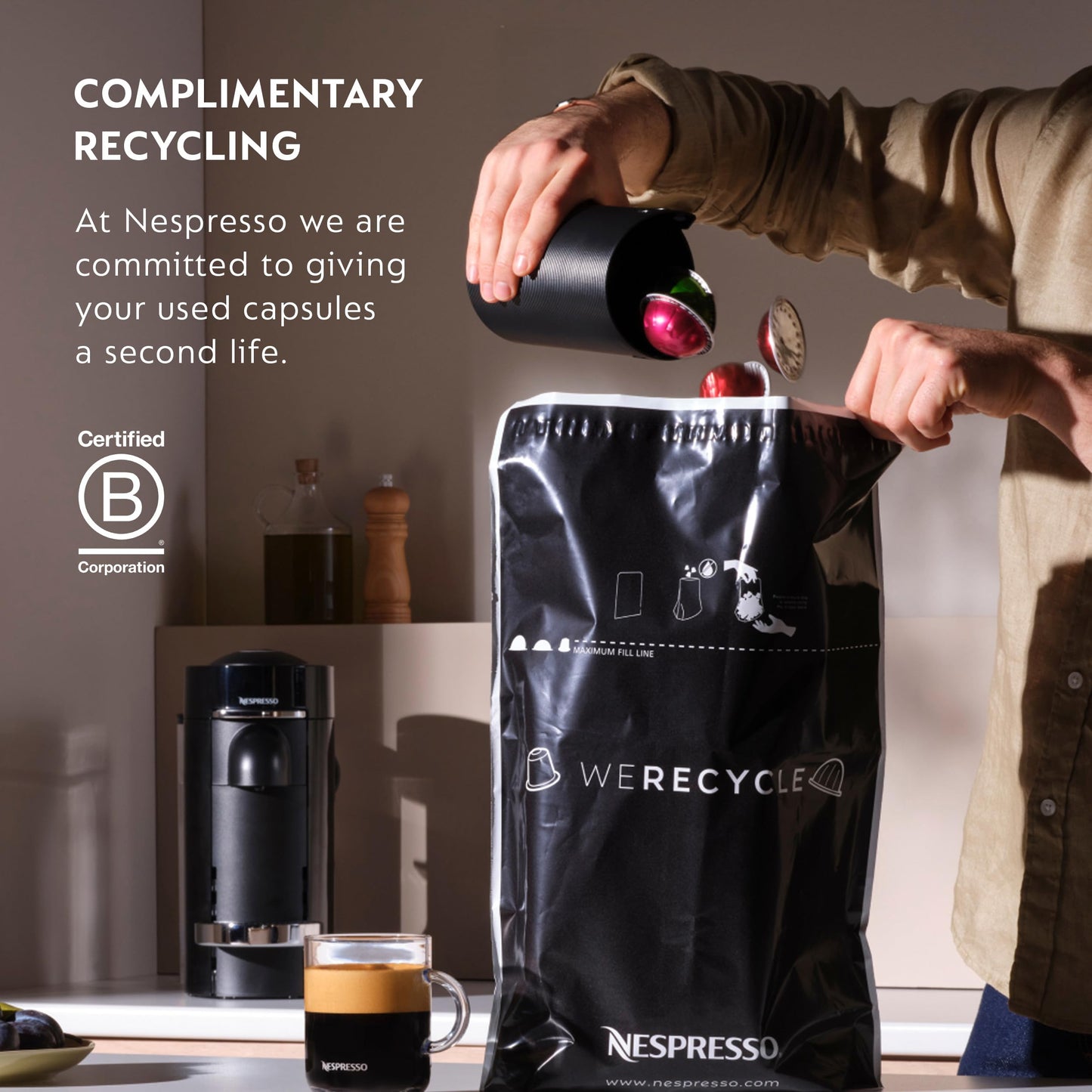 Nespresso Capsules Vertuo, Double Espresso Variety Pack, 30-Count Coffee Pods (Pack of 1), Brews 2.7oz