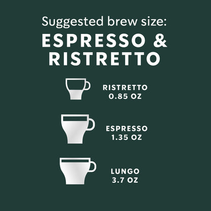 Starbucks by Nespresso Original Line Dark Roast Espresso, 50-count Espresso Pods