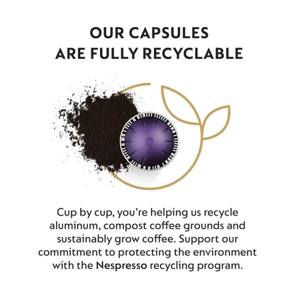 Nespresso Capsules Vertuo, Espresso Bold Variety Pack, Medium and Dark Roast Espresso Coffee, 40-Count Espresso Pods, Brews 1.35oz.